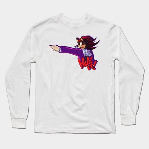 Couple shirt Sadow Ace Attorney version 2 Long Sleeve T-Shirt by fexxie